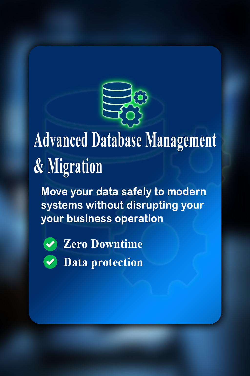 Advanced Database Management & Migration