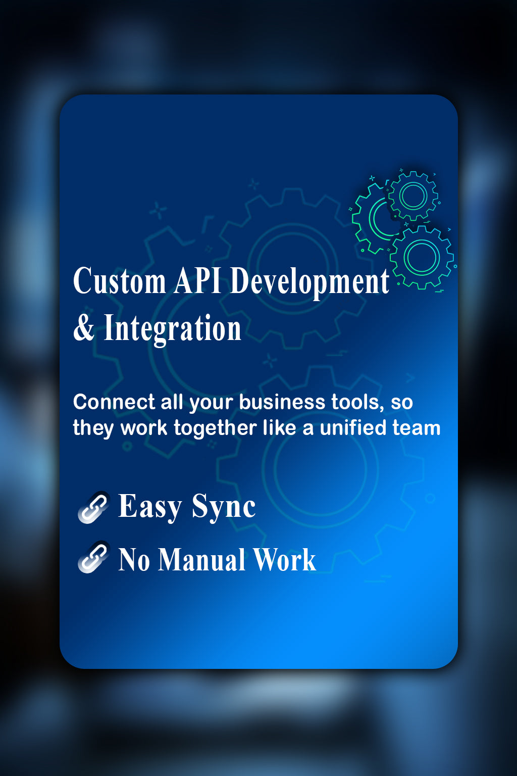 Custom API Development & Integration